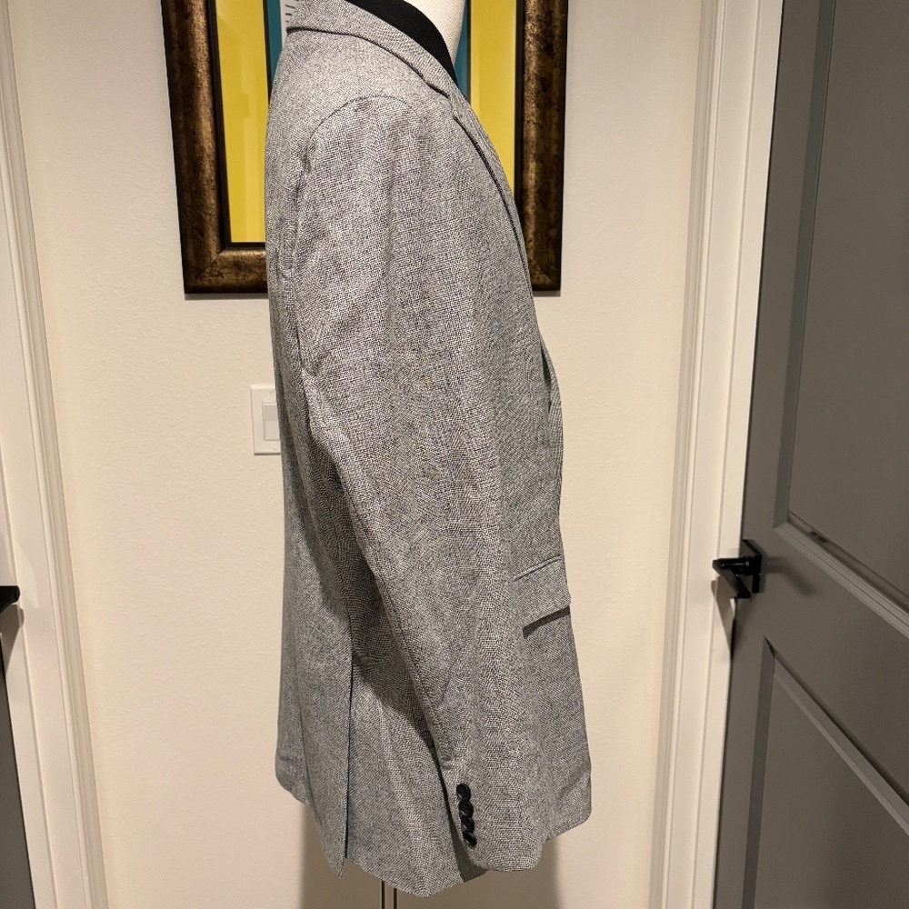 Boss Mens Sport Coat with Removable Puffer Vest Black Grey Size 44L - Picture 6 of 6